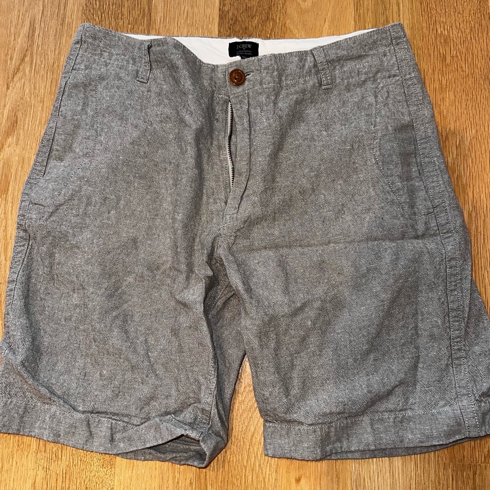 J. Crew Heather Gray Men's Flat Front Shorts